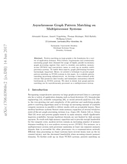 Asynchronous Graph Pattern Matching on Multiprocessor Systems