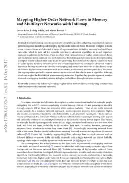 Mapping higher-order network flows in memory and multilayer networks
  with Infomap