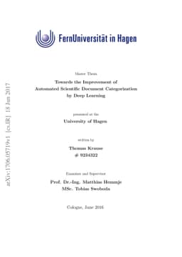 Towards the Improvement of Automated Scientific Document Categorization
  by Deep Learning