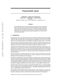 Programmable Agents