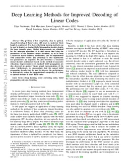 Deep Learning Methods for Improved Decoding of Linear Codes