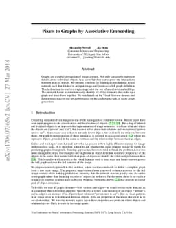 Pixels to Graphs by Associative Embedding