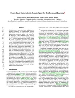 Count-Based Exploration in Feature Space for Reinforcement Learning