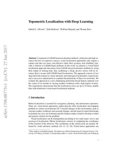 Topometric Localization with Deep Learning