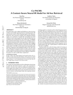 Co-PACRR: A Context-Aware Neural IR Model for Ad-hoc Retrieval