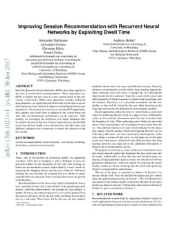 Improving Session Recommendation with Recurrent Neural Networks by
  Exploiting Dwell Time