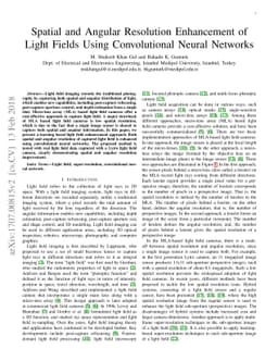 Spatial and Angular Resolution Enhancement of Light Fields Using
  Convolutional Neural Networks
