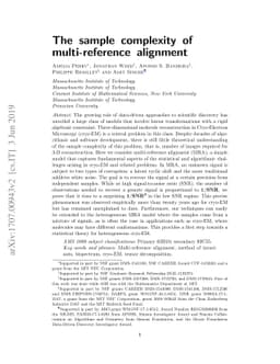 The sample complexity of multi-reference alignment