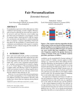 Fair Personalization