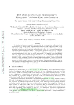 Best-Effort Inductive Logic Programming via Fine-grained Cost-based
  Hypothesis Generation