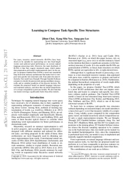 Learning to Compose Task-Specific Tree Structures