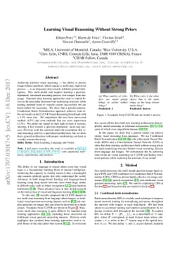Learning Visual Reasoning Without Strong Priors