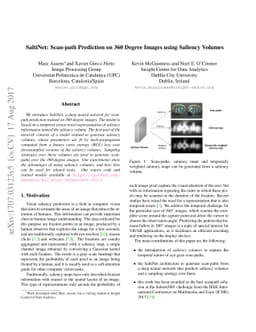 SaltiNet: Scan-path Prediction on 360 Degree Images using Saliency
  Volumes