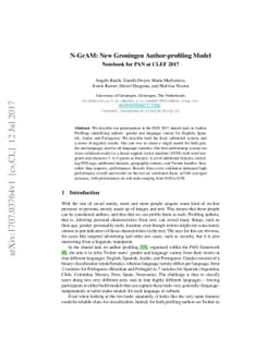N-GrAM: New Groningen Author-profiling Model