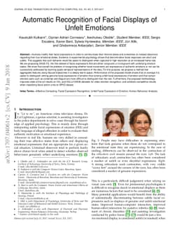 Automatic Recognition of Facial Displays of Unfelt Emotions