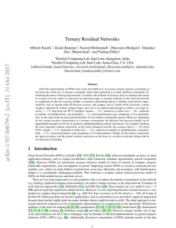 Ternary Residual Networks