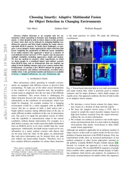 Choosing Smartly: Adaptive Multimodal Fusion for Object Detection in
  Changing Environments