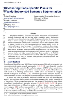 Discovering Class-Specific Pixels for Weakly-Supervised Semantic
  Segmentation