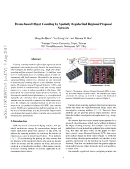 Drone-based Object Counting by Spatially Regularized Regional Proposal
  Network