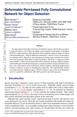 Deformable Part-based Fully Convolutional Network for Object Detection