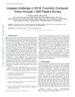 cvpaper.challenge in 2016: Futuristic Computer Vision through 1,600
  Papers Survey
