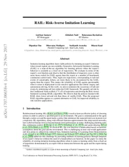 RAIL: Risk-Averse Imitation Learning