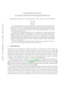 Social Hash Partitioner: A Scalable Distributed Hypergraph Partitioner