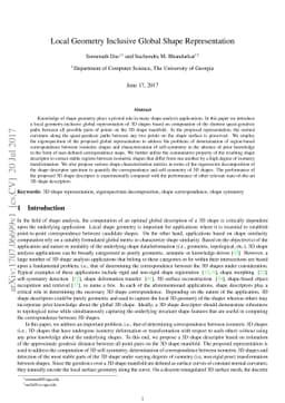 Local Geometry Inclusive Global Shape Representation