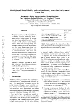 Identifying civilians killed by police with distantly supervised
  entity-event extraction