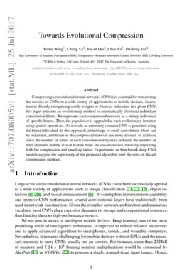 Towards Evolutional Compression