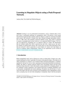 Learning to Singulate Objects using a Push Proposal Network