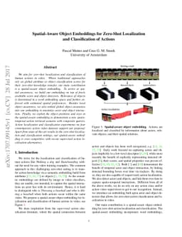 Spatial-Aware Object Embeddings for Zero-Shot Localization and
  Classification of Actions
