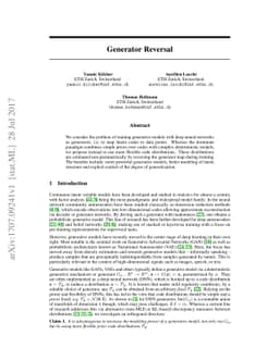 Generator Reversal