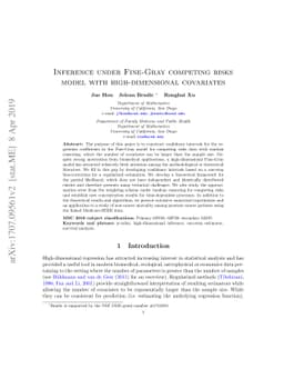Fine-Gray competing risks model with high-dimensional covariates:
  estimation and Inference