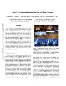 CREST: Convolutional Residual Learning for Visual Tracking