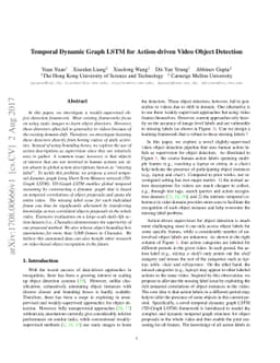 Temporal Dynamic Graph LSTM for Action-driven Video Object Detection