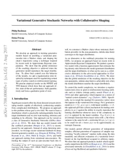 Variational Generative Stochastic Networks with Collaborative Shaping