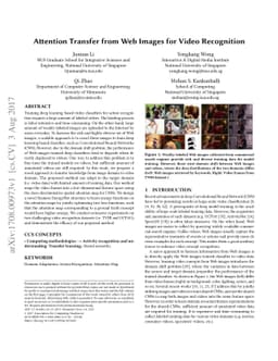 Attention Transfer from Web Images for Video Recognition