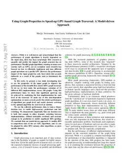 Using Graph Properties to Speed-up GPU-based Graph Traversal: A
  Model-driven Approach