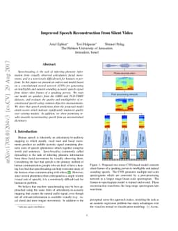 Improved Speech Reconstruction from Silent Video