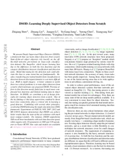 DSOD: Learning Deeply Supervised Object Detectors from Scratch