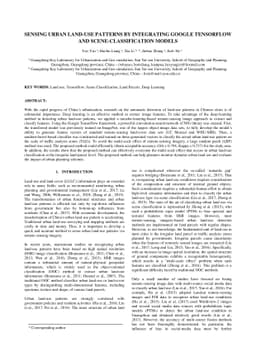 Sensing Urban Land-Use Patterns By Integrating Google Tensorflow And
  Scene-Classification Models