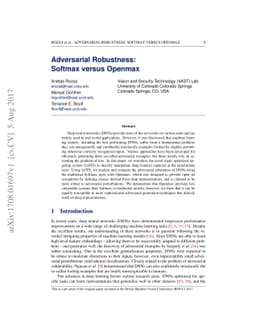 Adversarial Robustness: Softmax versus Openmax