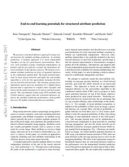 End-to-end learning potentials for structured attribute prediction