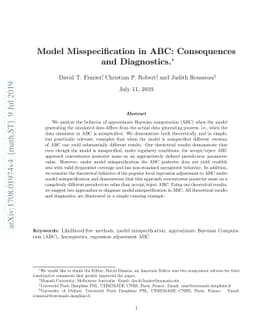Model Misspecification in ABC: Consequences and Diagnostics