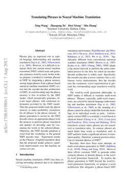 Translating Phrases in Neural Machine Translation