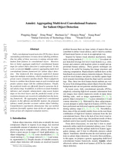 Amulet: Aggregating Multi-level Convolutional Features for Salient
  Object Detection