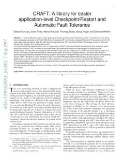 CRAFT: A library for easier application-level Checkpoint/Restart and
  Automatic Fault Tolerance