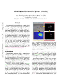 Structured Attentions for Visual Question Answering