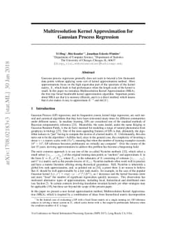 Multiresolution Kernel Approximation for Gaussian Process Regression